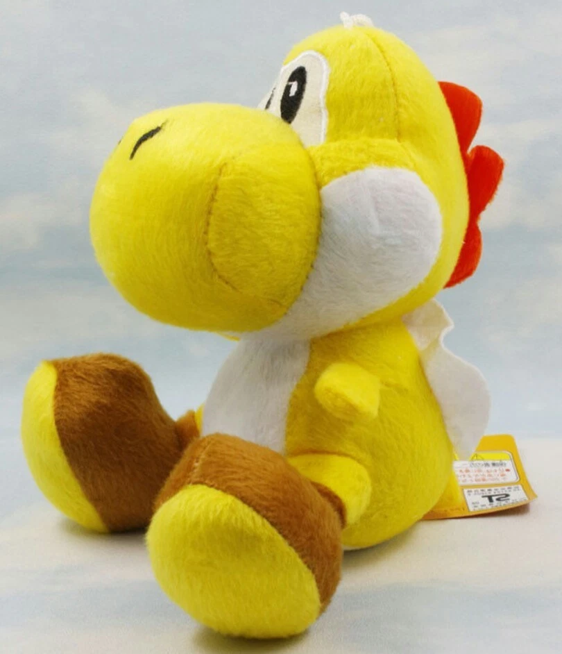 SUPER MARIO BROS. YOSHI YELLOW PLUSH 18cm. Plush Waluigi Boo Puppet Toad