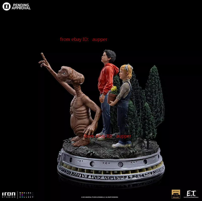Iron Studios E.T. Elliot And Gertie Deluxe War Bds Art 1/10 Statue