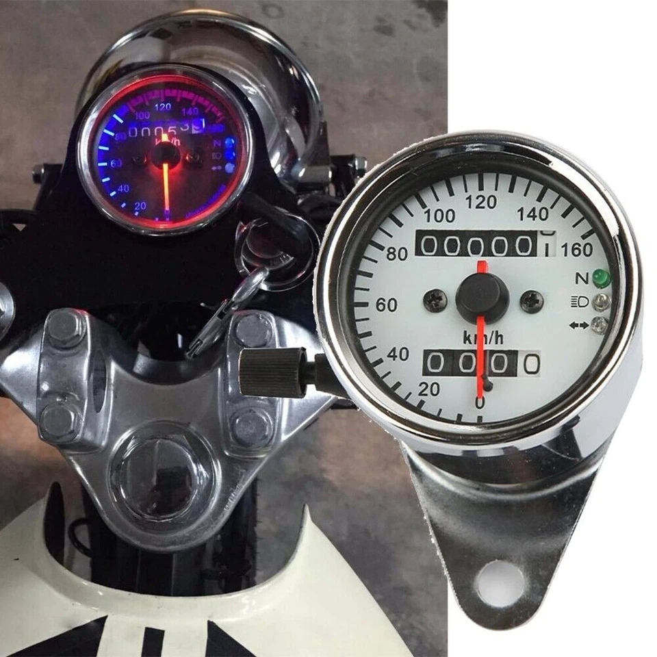 Motorcycle Speedometer Gauge LED Turn Signal For Harley Electra Glide Road King Foto 4 de 4