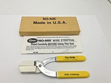 Clauss NO-NIK NN.018 Yellow Handle Wire Stripper USA  18 AWG