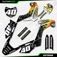 White Spark Graphics Kit fits 08-18 Kawasaki KLX140 KLX 140 Decals Sticker kit