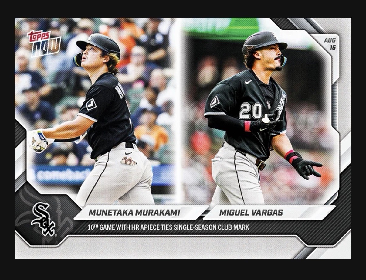 Munetaka Murakami / Miguel Vargas 2026 MLB Topps NOW Card 559 Chicago White Sox