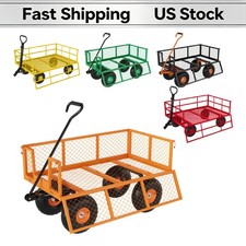 Steel Cart 3-in-1 Multi-Mode 500/900/1200/1400LBS Rustproof Frame All-Terrain