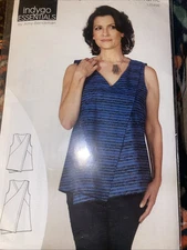 ASYMMETRICAL TOP & TUNIC by Indygo Essentials Women Pattern Size XS - 3XL