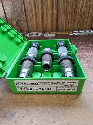 Redding 7mm Remington Saum Competition Bushing Neck Die Set