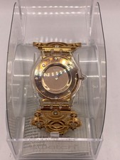 Swatch Women's Golden Wristwatch with Crystal Indices Z#5091
