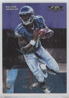 2015 Topps Fire Rookies Purple 32/50 Nelson Agholor #32 RC 0ad
