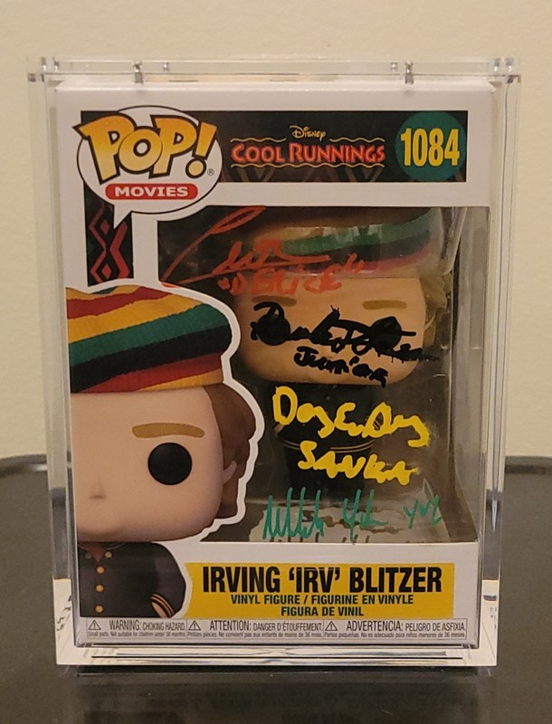 COOL RUNNINGS Cast Signed Funko Pop Doug E Doug, Malik Yoba, Rawle, Leon JSA COA