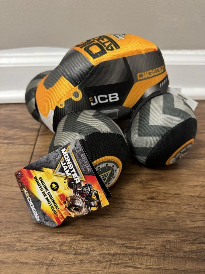Monster Jam JCB DIGATRON Monster Truck Bundle With Plush - Image 4 of 4