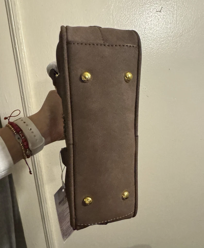 Elegante Bolso Arcadie Acolchado Gamuza-Efecto Asa Superior Foto 3 de 4