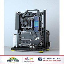 DIY Mini-Tower Computer Case with Versatile Motherboard Support Aluminum Frame