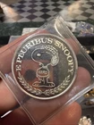 Vintage Peanuts 1 Oz 999 Silver Art Round Hero Snoopy Tails