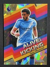 Omar Marmoush 2025-26 Topps Chrome Sapphire EPL Alive and Kicking Black /10