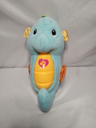 Fisher Price beruhigen und leuchten Seepferdchen blau Musik Lichter Geräusche sensorisches Baby Spielzeug - Bild 1 von 4