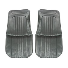 New Front Bucket Seat Covers Black Pui Fits Chevrolet Chevelle 71as10u