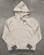 NWT Goodfellow Hooded Pullover Knot Sweater Stucco Beige Gray Men  s Large