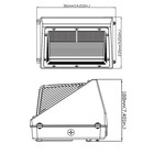 4Pack 120W Led Wall Pack Light Outdoor Commercial Industrial Security Wall Light — photo 5