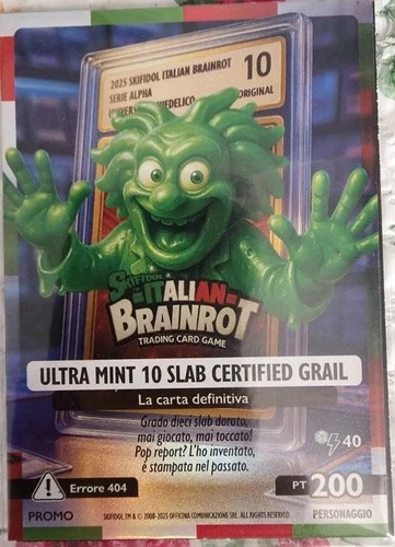 Ultra Mint 10 Slab Certified Grail PROMO-ED. LIMITATA - Skifidol Italian Brain Red