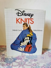 Vintage 1980s Disney Knits Hardback Book, Retro Knitting Pattern Book. 
