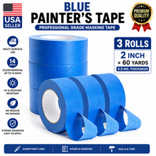 Blue Painter s Tape 2 Inch x 60 Yards 5.5 Mil Masking Tape Clean Removal