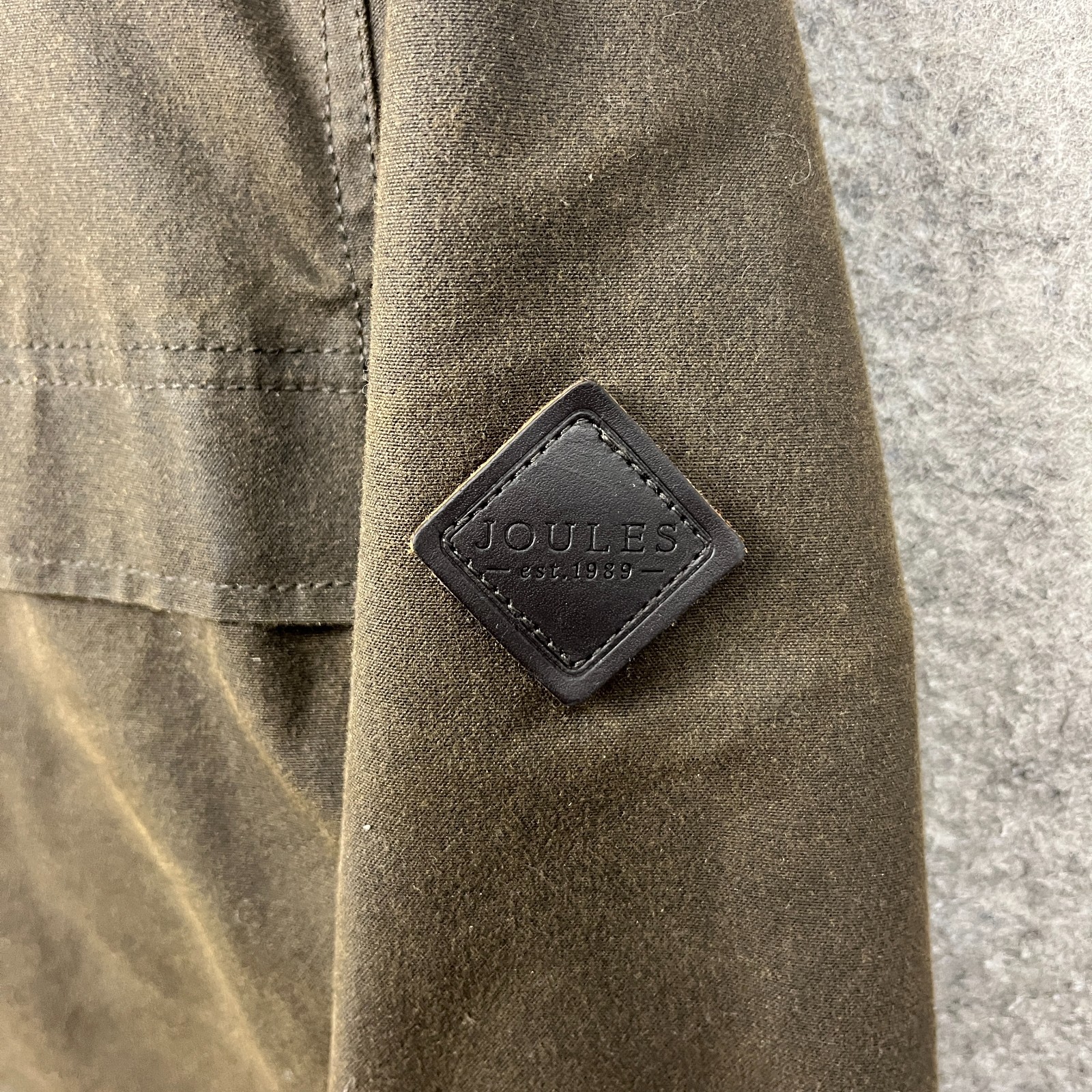 Joules Jacket Mens Medium Olive Halley Stevensons Wax Coat Plaid Lined Hunting image 4