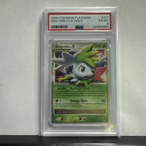 Pokémon Shaymin LV.X Sky Forme Platinum Ultra Rare Holo 127/127 PSA 6