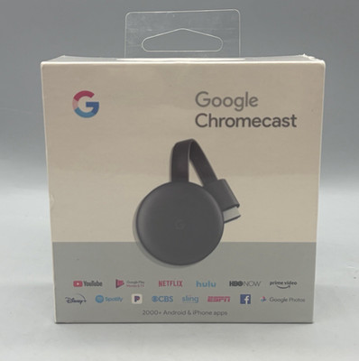 Google Chromecast (3rd Gen) Media Streamer - Sealed