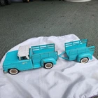 Vintage Tonka STAKE PICKUP Truck & STAKE Trailer