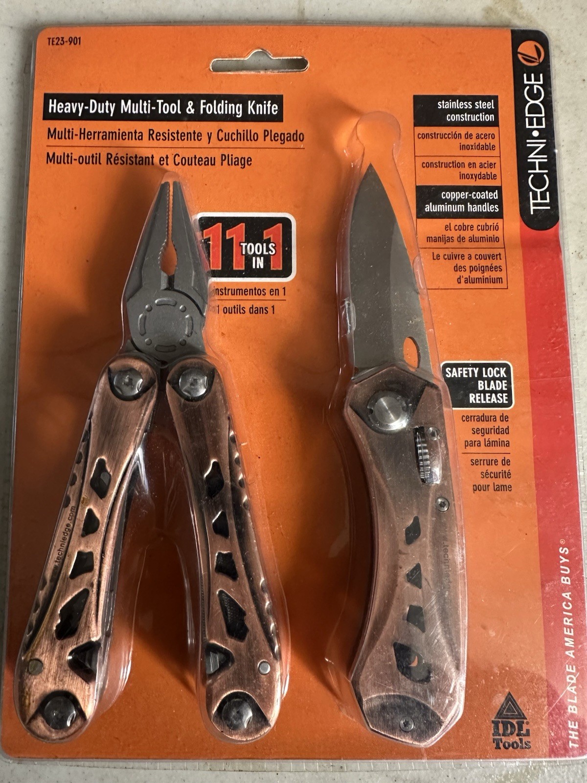 Techni Edge Heavy Duty Multi Tool & Folding Knife 