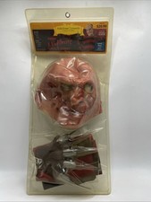 A Nightmare On Elm Street Freddy Krueger Costume Kit Adult Men Mask Shirt Glove