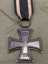 Imperial German WWI Iron Cross Second Class with Ribbon, Ring is Marked K O