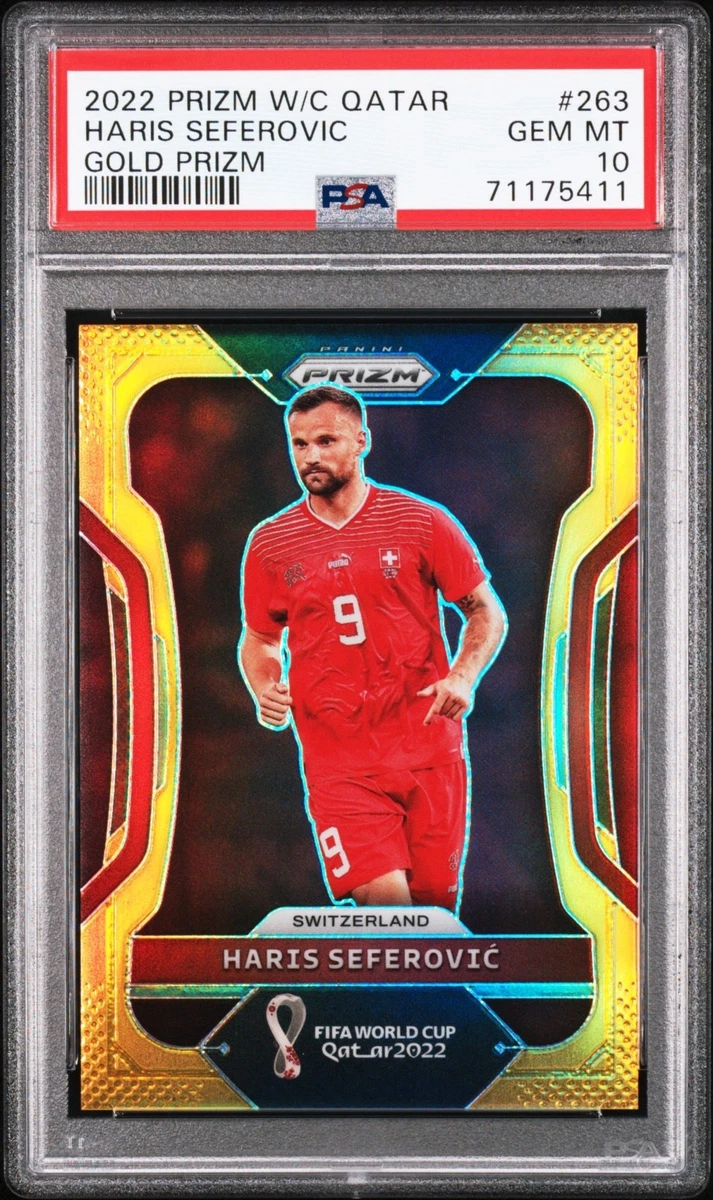 panini prizm Qatar gold Thiago 01/10 サイン 2022 Panini Prizm