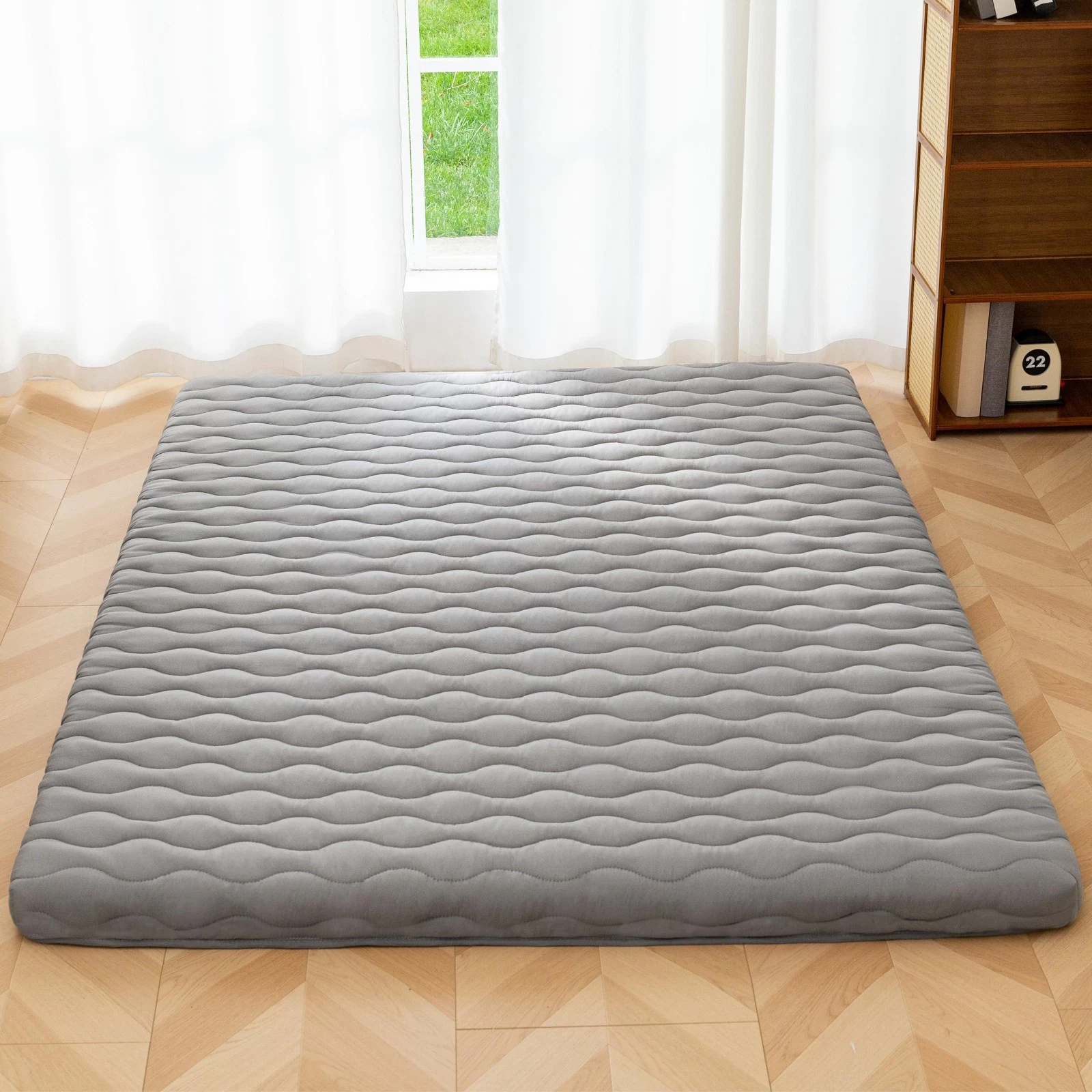 3" Thick Twin Size Japanese Floor Futon Mattress - Foldable Portable Sleeping Pa