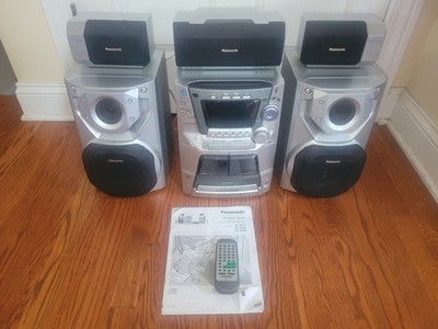 Panasonic６個、Soundpit 1個、Aiwa1個、sony2のセット Panasonic SA-AK62 5 CD Stereo System SB-AK66 Speakers Dual Tape