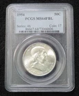 1954 Franklin Half Dollar * PCGS Graded MS64 FBL * Beautiful