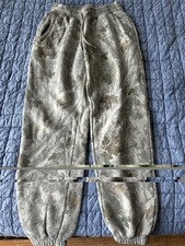 Abercrombie Fitch Men's Sweatpants S Gray Camo Fleece Pull On Pockets