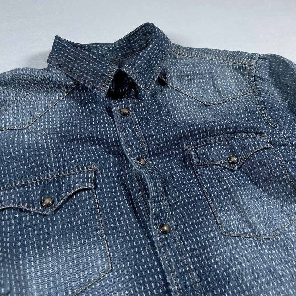 Camisa vaquera grande Mossimo Supply Co Pearl Snap Foto 2 de 4