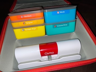Osmo Genius Lernspiel für I Pad Base Words Numbers Tangram StoriesSquiggle magic