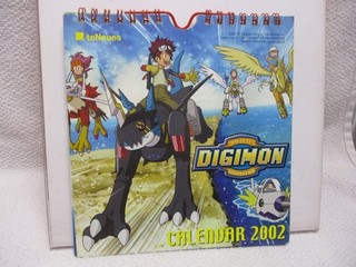 DIGIMON Postkarten Kalender 2002 teneues 2001