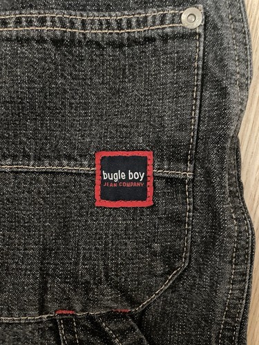 Vintage Bugle Boy Carpenter Jeans Youth Size 12R (W25) 100% Cotton Relaxed Fit - Picture 9 of 11