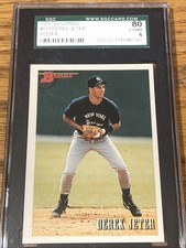 1993 Bowman Derek Jeter #511 Rookie SGC 96 Mint New York Yankees MLB