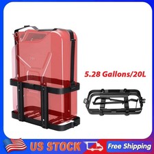5.28 Gallon Rear Jerry Can Holder Bracket Metal Steel Tank Black Practical Can