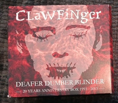 CLAWFINGER Deafer Dumber Blinder 20 Years Anniversary Box CD / DVD DEMOS B-SIDES