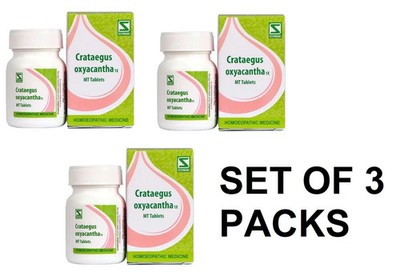 Dr. Willmar Schwabe India Crataegus oxyacantha 1X Homeopathic Tablets   3 Packs