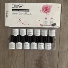 Elite 99 Assorted Soak Off UV LED Gel Nail Polish Set Of 12