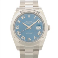 Rolex Datejust 41 126300 SS SS AT Azzurro blue dial oyster bracelet