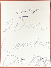 Cy Twombly at Yvon Lambert Oct 1980 - Original Posters Printed in 1980