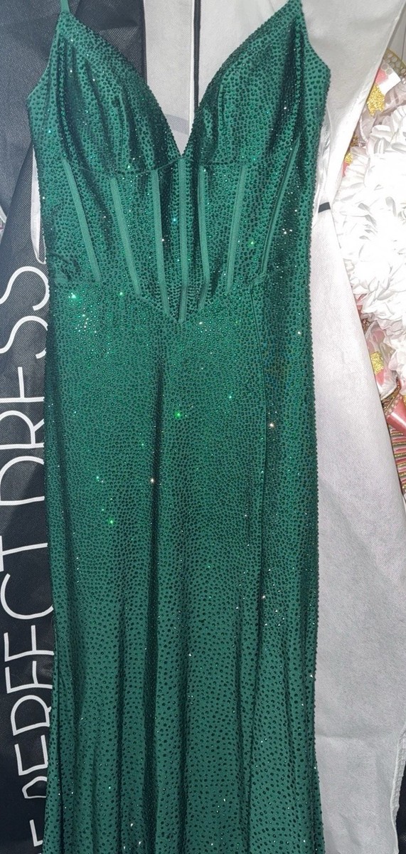 Sherri Hill Emerald Green Prom Dress | eBay