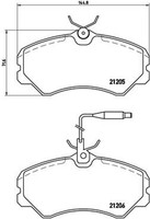 Bremsbelagsatz Scheibenbremse Prime Brembo P 23 023 FüR Fiat Ducato Peugeot J5