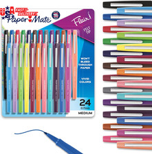 Paper Mate Flair Felt Tip Pens, Medium Point, Assorted Colors, 24 Count - Home,